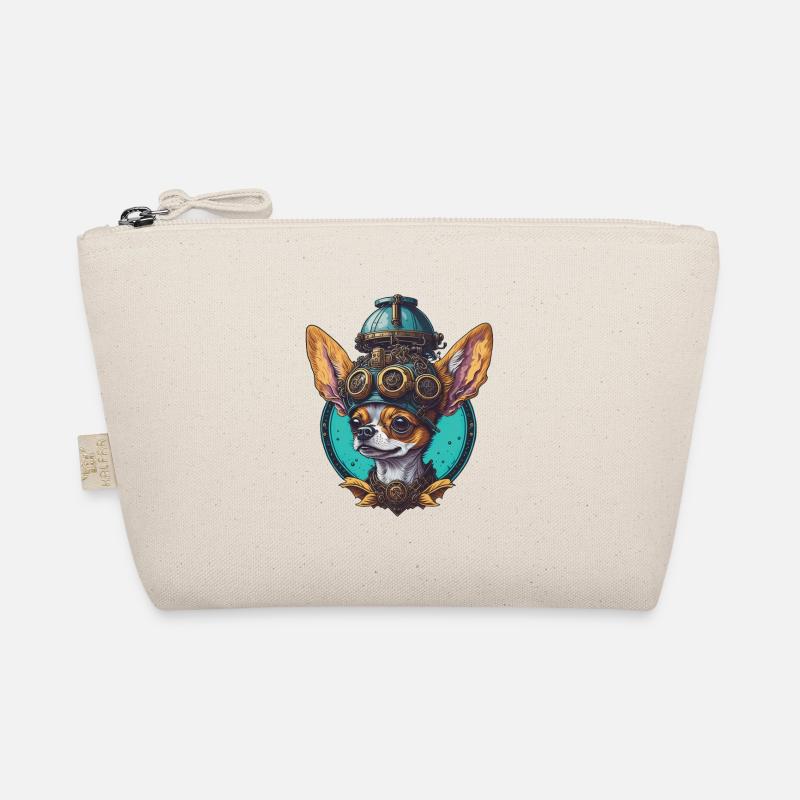 Rétro Steampunk Sci-Fi Chihuahua chiens Design Trousse biologique