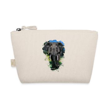 Elephant Head Animal Proboscis Elephant - Organic Pouch - nature - Front