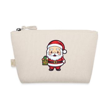 Weihnachtsmann Santa Weihnachten - Bio-Täschchen - Natur - Vorne