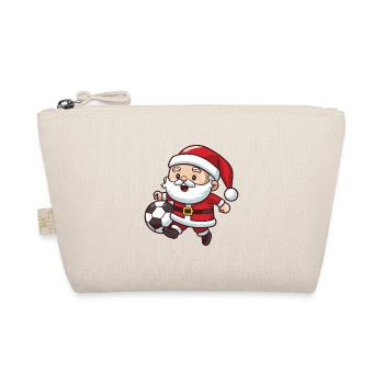 Père Noël Football Sports Noël - Trousse biologique - nature - Devant