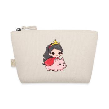 Princess Pig Fairy Tale - Organic Pouch - nature - Front