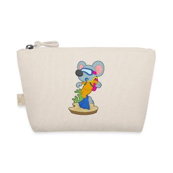 Maus Taucher Schwimmbrille Tauchen - Bio-Täschchen - Natur - Vorne