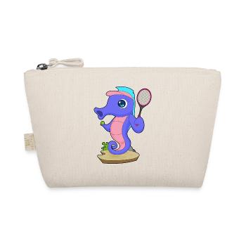 Seahorse tennis tennis racket sport - Organic Pouch - nature - Front