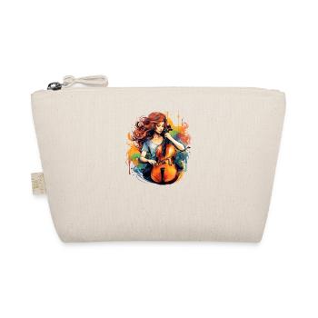 Cello player Cellist musician - Organic Pouch - nature - Front