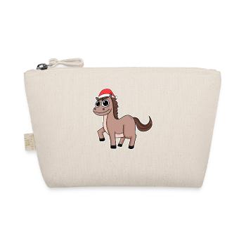 Horse Christmas - Organic Pouch - nature - Front