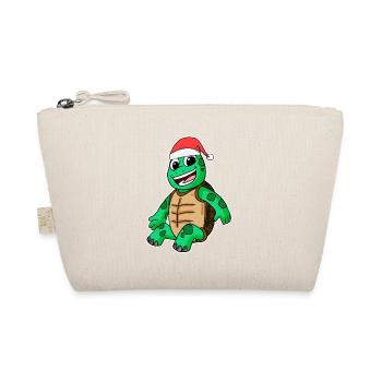 Turtle Christmas - Organic Pouch - nature - Front