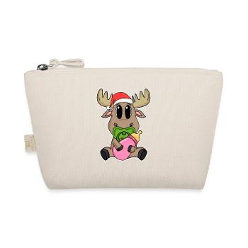Bébé orignal Noël - Trousse biologique - nature - Devant