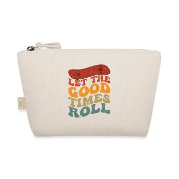 Let The Good Times Roll Skateboard Skater Skateboa - Bio-Täschchen - Natur - Vorne