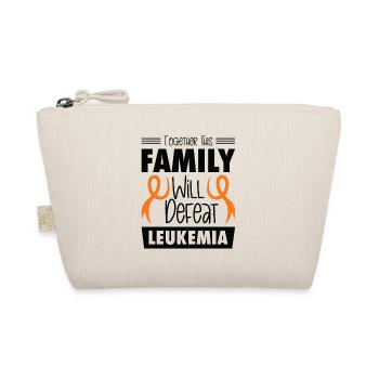 Leukemia Awareness Pins Leukemia Cancer Ribbon - Organic Pouch - nature - Front