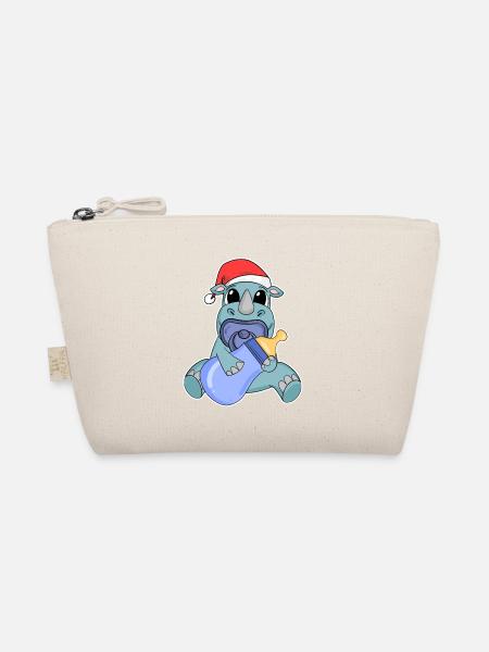 Rhino Baby Christmas - Organic Pouch - nature - Front