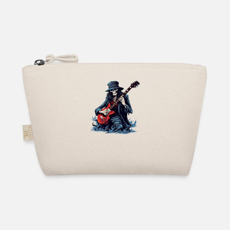 Guitarist tshirt electric guitar strings Organic Pouch