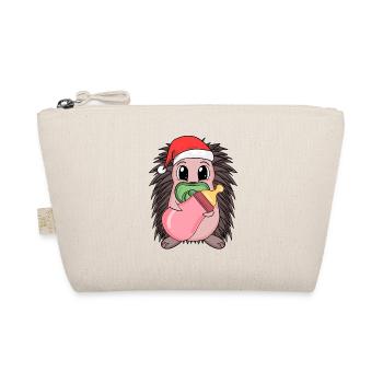 Hérisson bébé Noël - Trousse biologique - nature - Devant