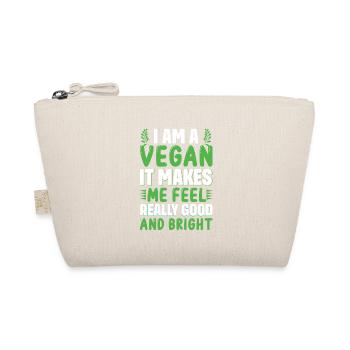 Je suis végétalienne, ça me fait vraiment du bien... - Trousse biologique - nature - Devant