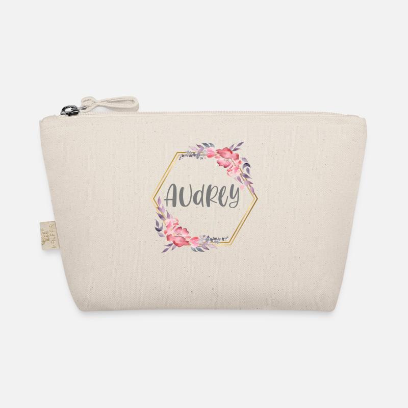 Audrey Mädchen Name Baby Geschenk Bio-Täschchen