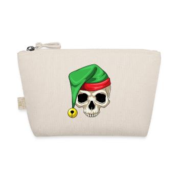 Chapeau de père Noël tête de mort - Trousse biologique - nature - Devant