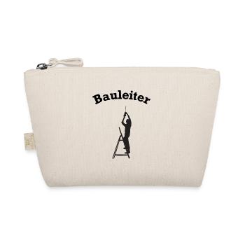 lustiges Bauleiter Baustellen Zubehör - Bio-Täschchen - Natur - Vorne