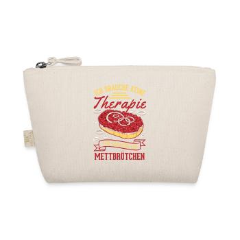 Mettbrötchen Therapie Mett Hackepeter - Bio-Täschchen - Natur - Vorne