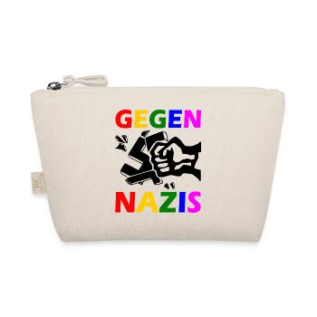 Gegen nazis - Bio-Täschchen - Natur - Vorne