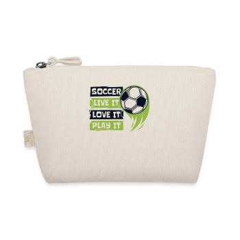 Live It Love It Play It Goal Keeper Futbol - Bio-Täschchen - Natur - Vorne
