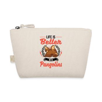 Life is better with a pangolin - Organic Pouch - nature - Front