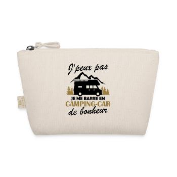 Je me barre en camping-car Humour Cadeau - Trousse biologique - nature - Devant