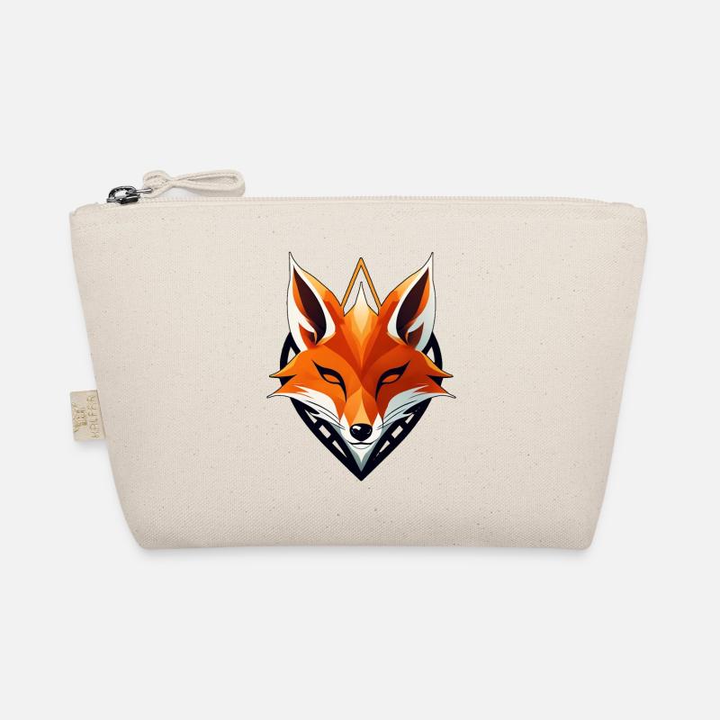 Fox logo, fox head Organic Pouch
