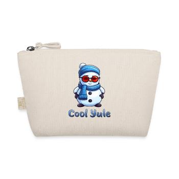 Cool Yule Schneemann Winterfest Design - Bio-Täschchen - Natur - Vorne
