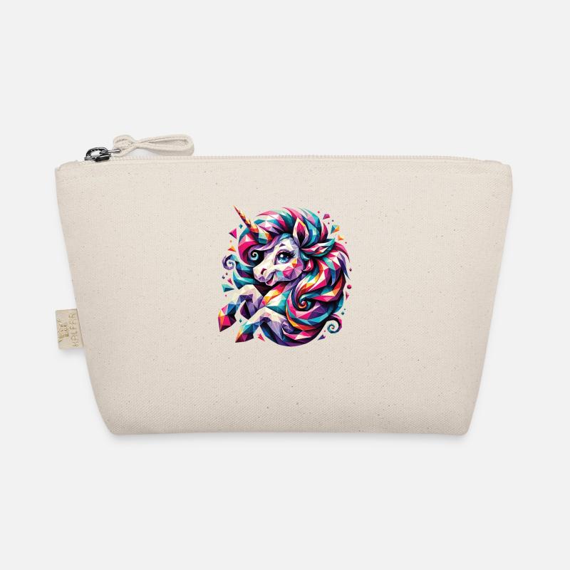 Polygon Unicorn Fairy Tale Magic Horse Organic Pouch
