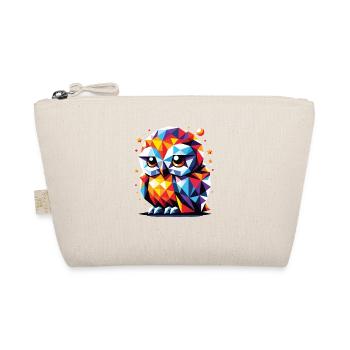Night Owl Night Duty Polygon Vector Owl - Organic Pouch - nature - Front