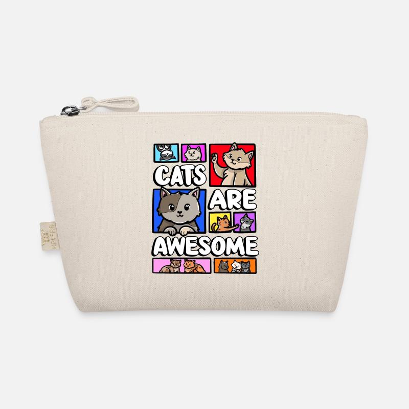 Cats are awesome, kitten lover meme, Organic Pouch