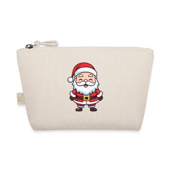 Weihnachtsmann Santa Weihnachten - Bio-Täschchen - Natur - Vorne