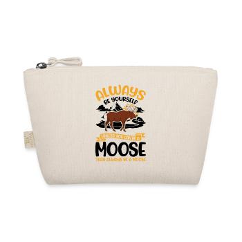 Always Be Yourself Moose Moose Antler Moose - Organic Pouch - nature - Front