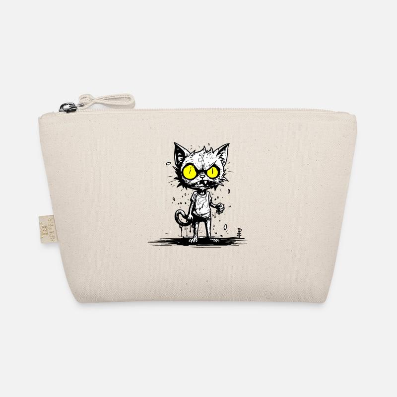 Schreckliche Horror Zombie Katze Bio-Täschchen