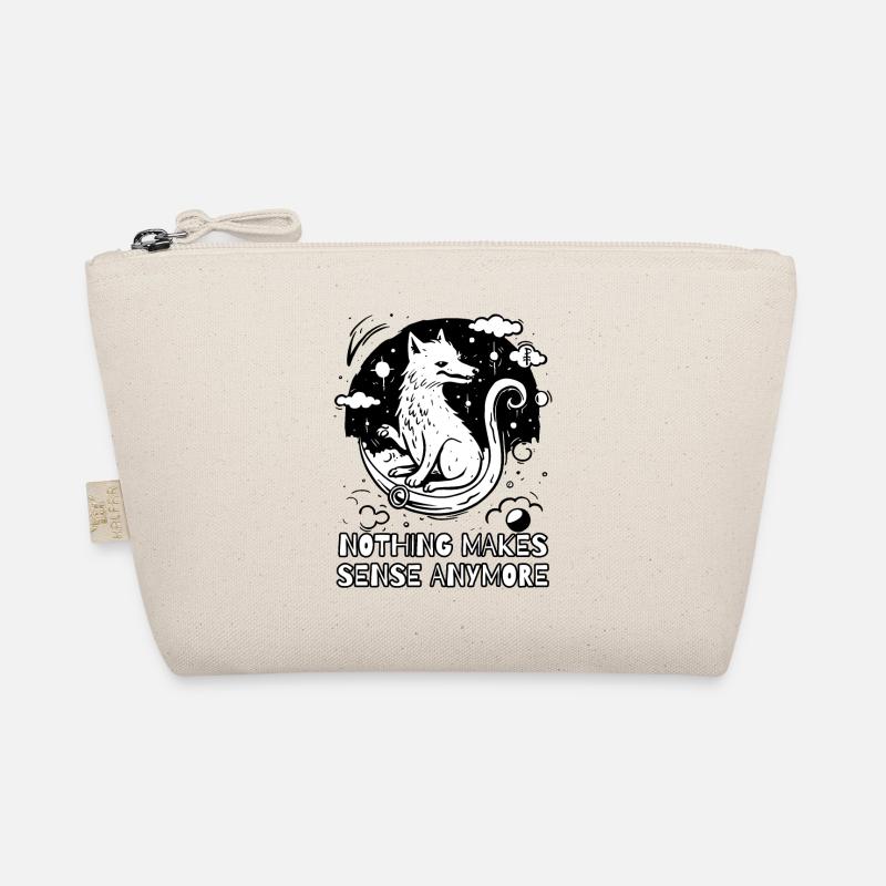 Nothing makes sense anymore, artistic wolf Organic Pouch