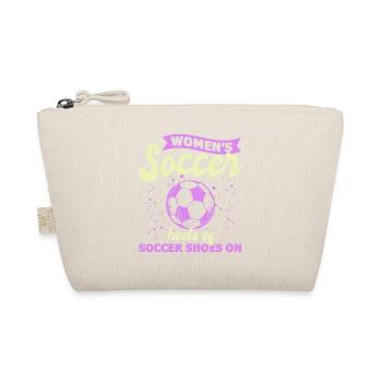 Frauenfußball, Fußball Frauen Soccer Damenfußball - Bio-Täschchen - Natur - Vorne