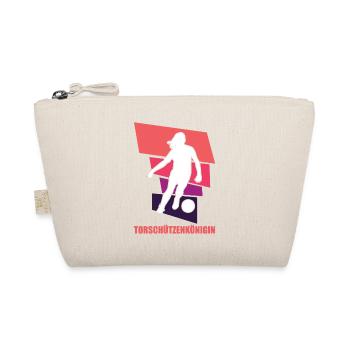 Frauenfußball, Fußball Frauen Soccer Damenfußball - Bio-Täschchen - Natur - Vorne