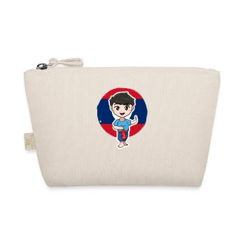 Laos Lao Laotian Flag Elephant Lao I Gift - Organic Pouch - nature - Front