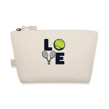 Love Tennis Coach Joueur de tennis Raquette de tennis - Trousse biologique - nature - Devant