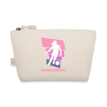 Frauenfußball, Fußball Frauen Soccer Damenfußball - Bio-Täschchen - Natur - Vorne