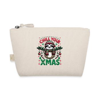 Paresseux Noël paresseux père Noël chapeau - Trousse biologique - nature - Devant