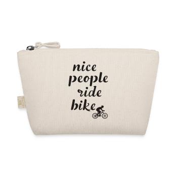 Les gens sympas font du vélo en disant citation - Trousse biologique - nature - Devant