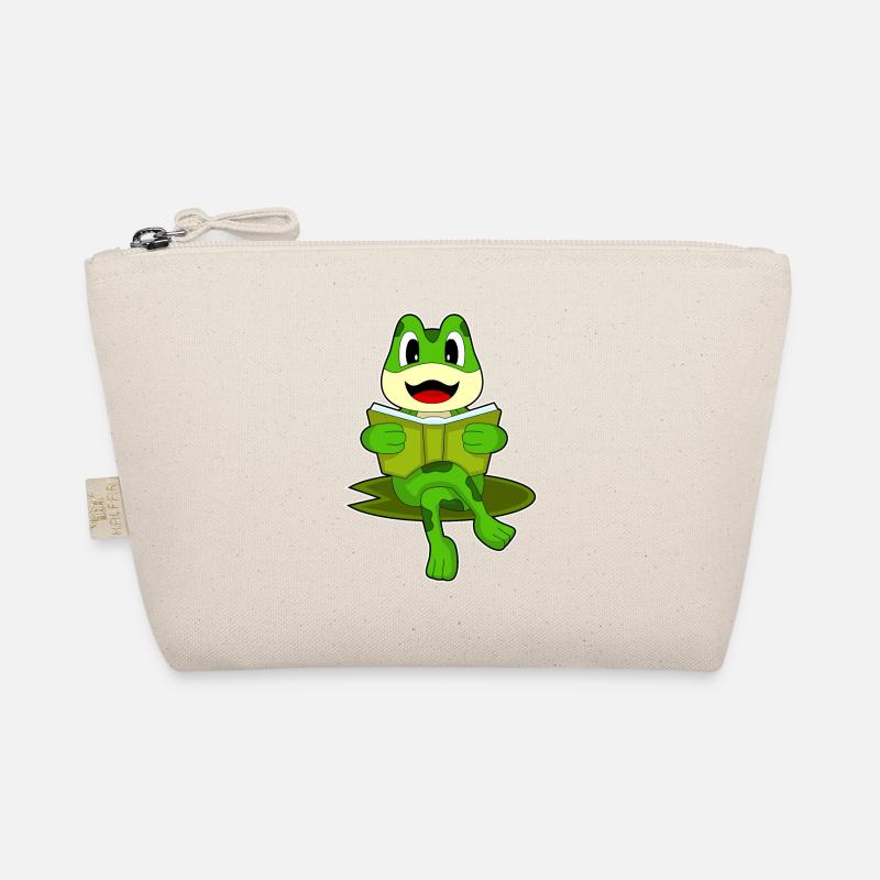 Frosch Nerd Buch Bio-Täschchen
