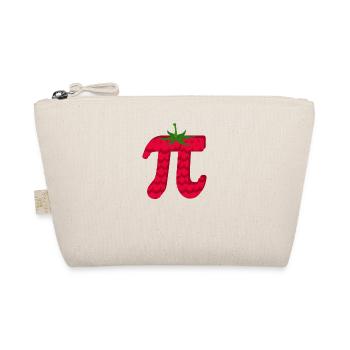 Raspberry Funny Pi Day Cake Math Lover - Organic Pouch - nature - Front