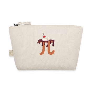 Funny Chocolate Cream Cake Teacher Pi Day Math - Organic Pouch - nature - Front