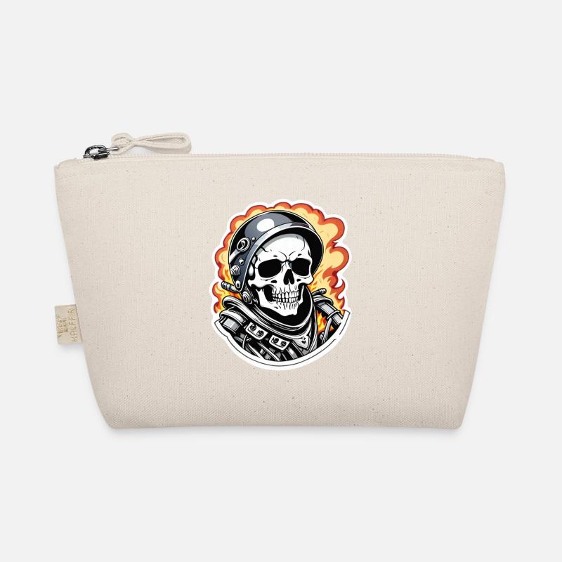 moto style retro - crane et squelette Trousse biologique
