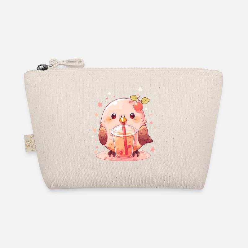 Inséparable kawaii boit Boba Bubble Tea Chibi Trousse biologique