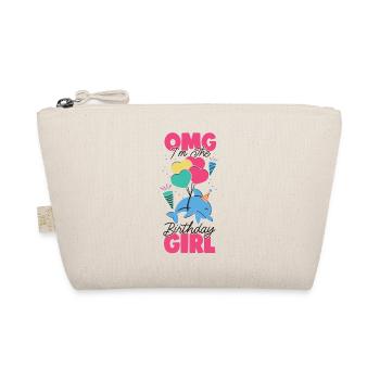Dolphin Birthday Omg I'm The - Organic Pouch - nature - Front