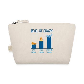 Dolphin Level Of Crazy Cat People - Bio-Täschchen - Natur - Vorne