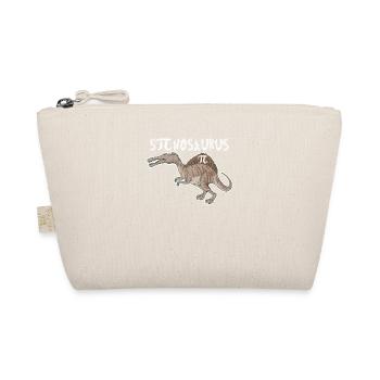 Funny Spinosaurus Pi Day Math Dinosaur - Organic Pouch - nature - Front