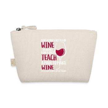 Give A Man A Bottle Of Wine Winery Vintner - Bio-Täschchen - Natur - Vorne